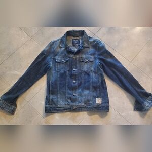 MEN SILVER JEANS JEAN JACKET S